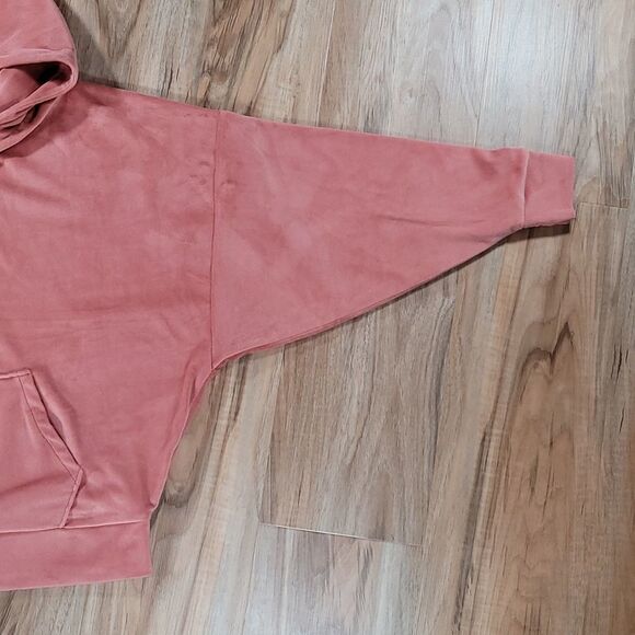🔹️American Eagle Dusty Rose Long Sleeve Zippered Hoodie Small - Picture 6 of 11